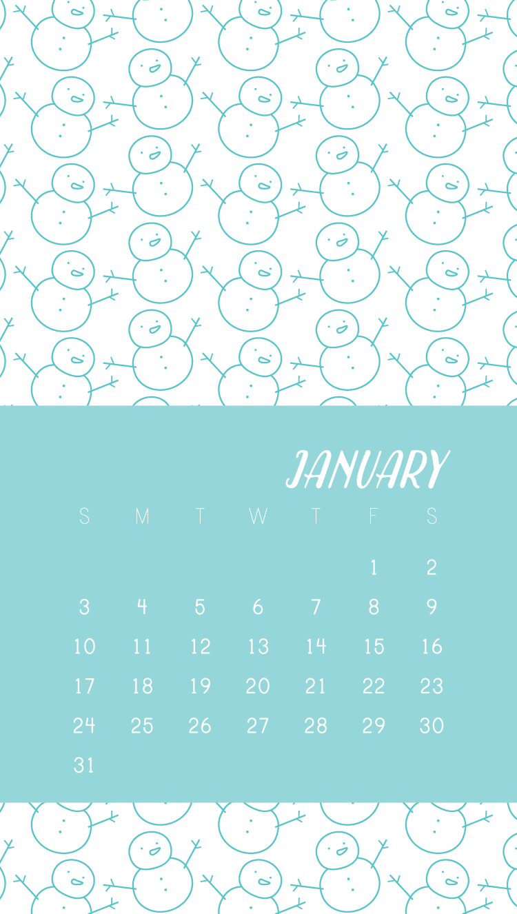 calendar // old snowmen for january 2016 | Wild Olive | Bloglovin’